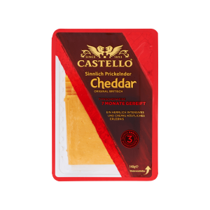 Castello Cheddar in Scheiben Original 48% Vollfettstufe 140g