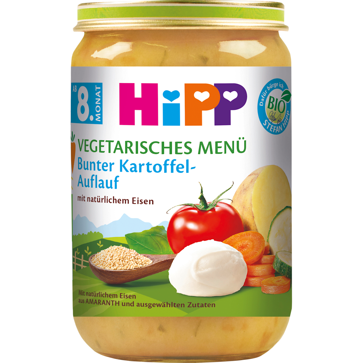 Bio Hipp Menü bunter Kartoffelauflauf ab 8.Monat 220g