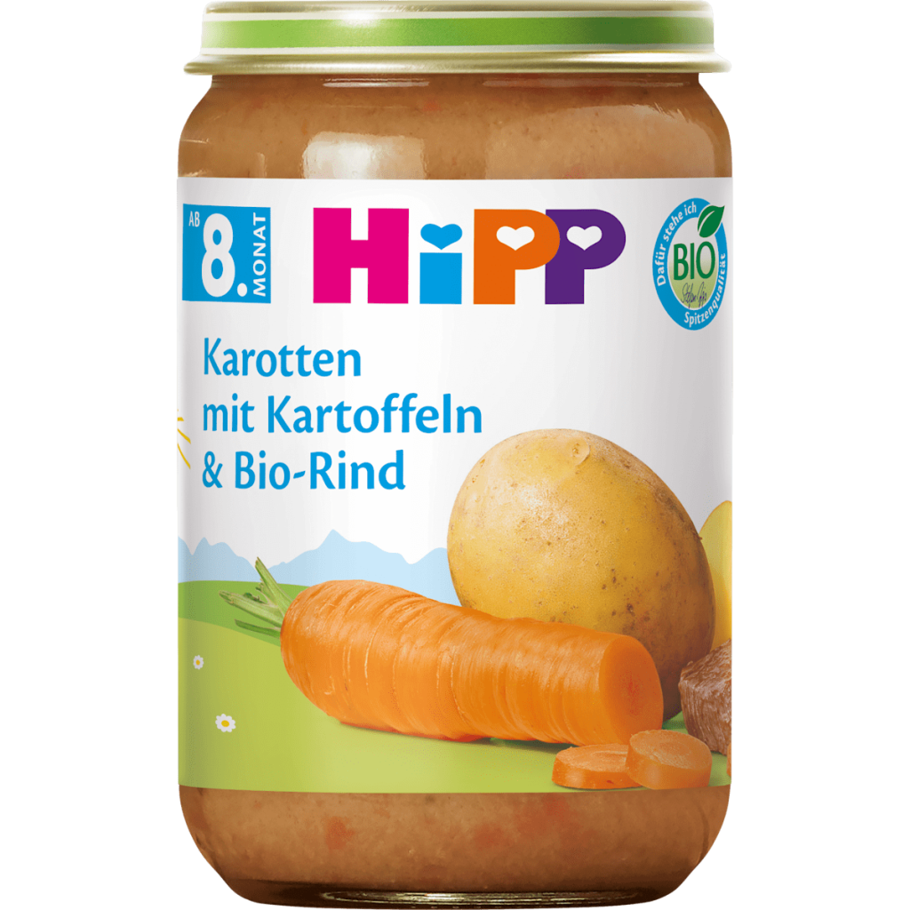 Bio Hipp Menü Kartoffelgemüse mit Rind ab 8. Monat 220g
