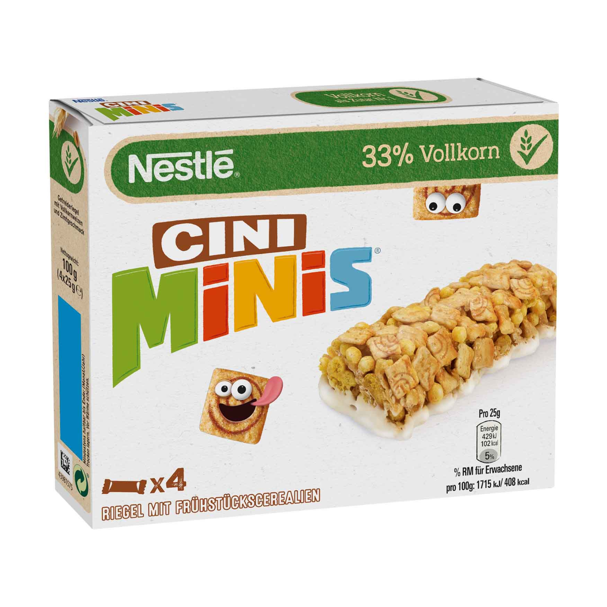 Nestle Cini-Minis Cereal Riegel 4ST 100g