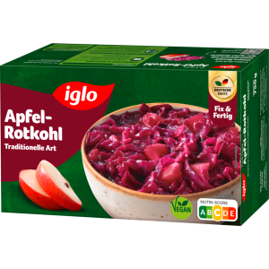 Iglo Apfel-Rotkohl portionierbar vegan 750g