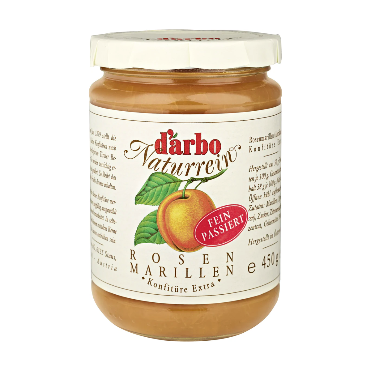 Darbo Naturrein Rosenmarille Konfitüre 450g