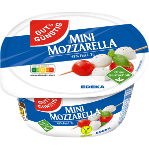GUT&GÜNSTIG Mozzarella Mini 45% 250g VLOG