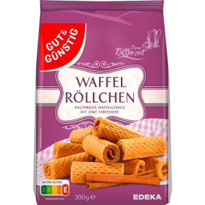 GUT&GÜNSTIG Waffelröllchen 200g
