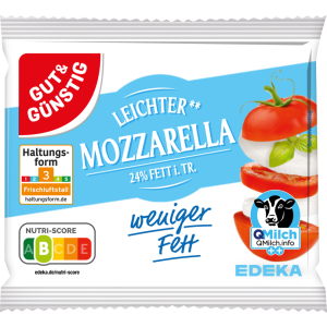 GUT&GÜNSTIG Mozzarella light 24% 200g