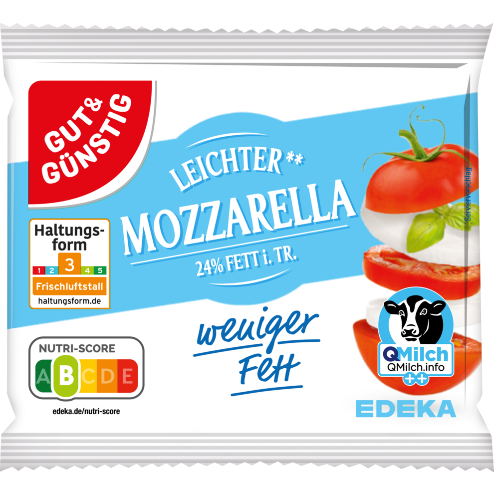 GUT&GÜNSTIG Mozzarella light 24% 200g