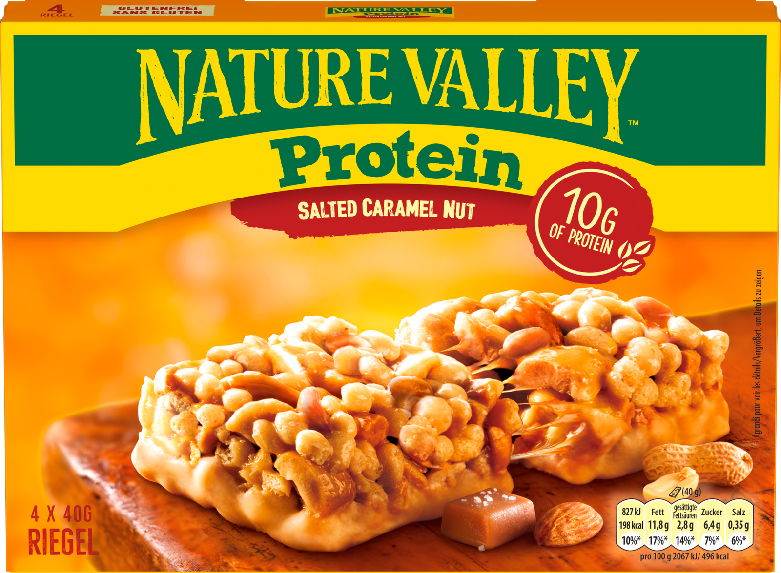Nature Valley Protein Salted Caramel Nut 4x40g