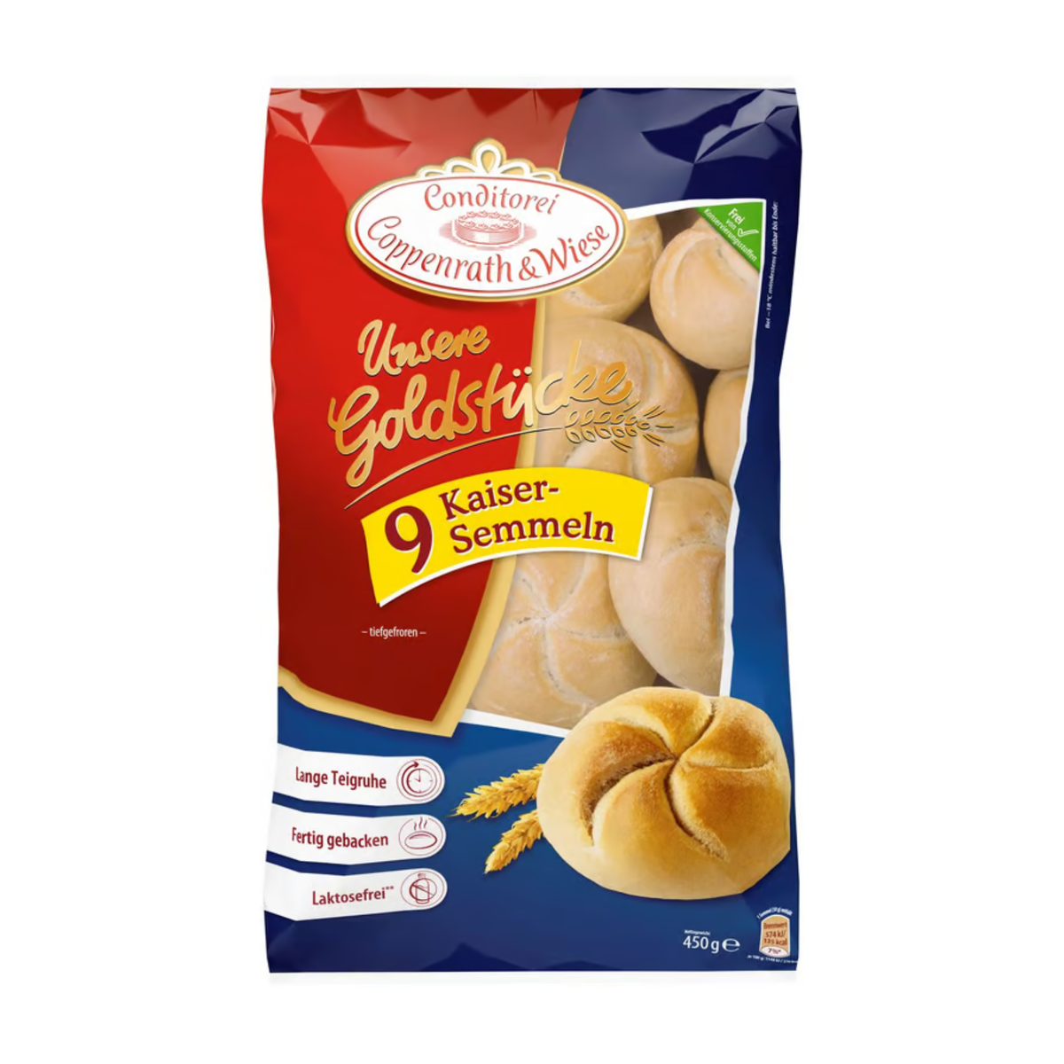 Coppenrath&Wiese Unsere Goldstücke Kaiser-Semmeln 9x50g