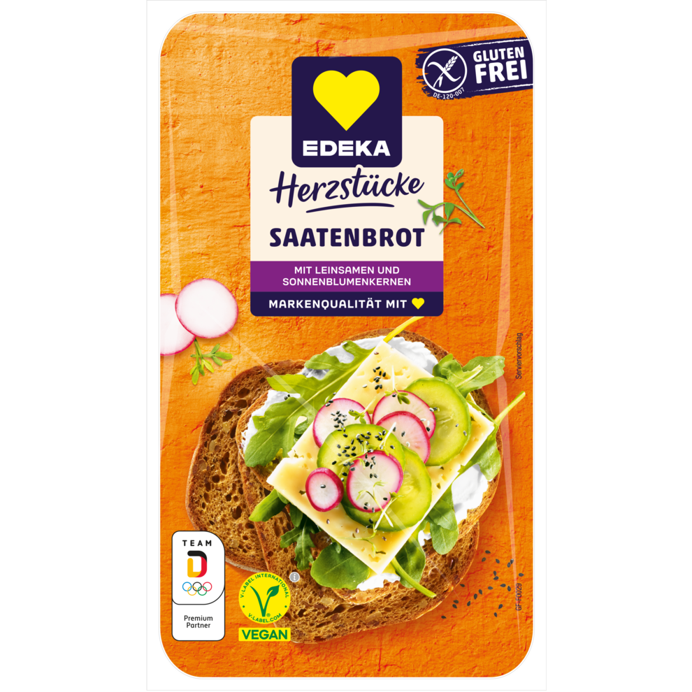 EDEKA Herzstücke Saatenbrot glutenfrei 300g