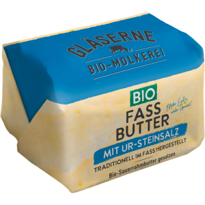 Bio Gläserne Molkerei Fassbutter gesalzen 250g