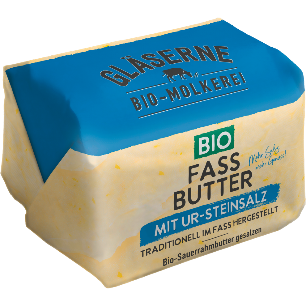 Bio Gläserne Molkerei Fassbutter gesalzen 250g