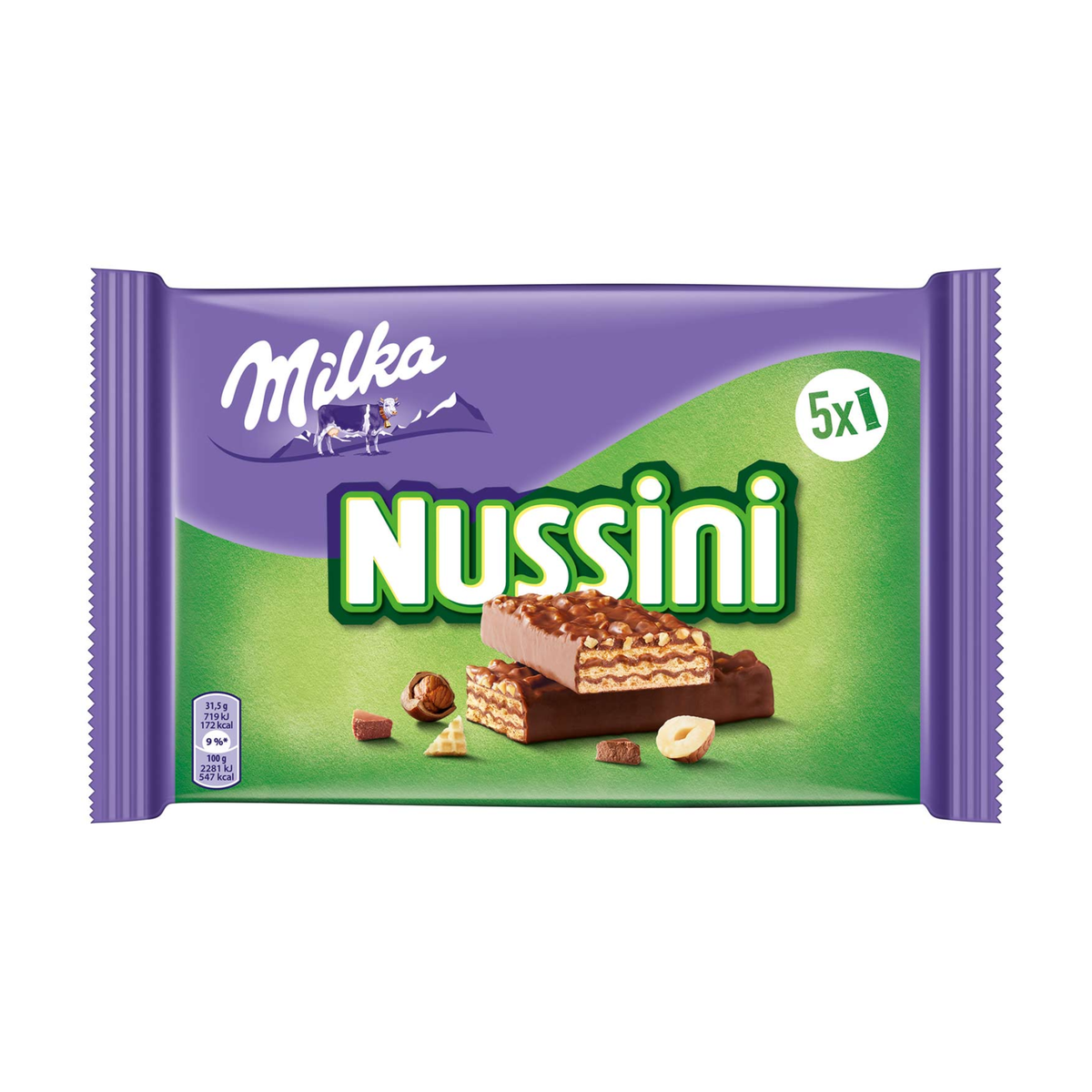 Milka Nussini Haselnuss 5x31,5g