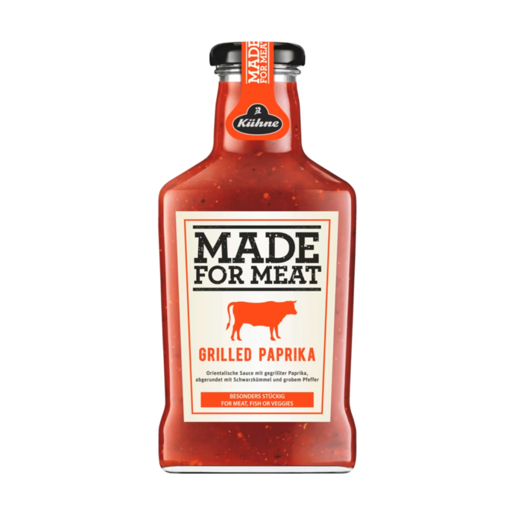 Kühne Würzsauce Made for Meat Grilled Paprika 375ml