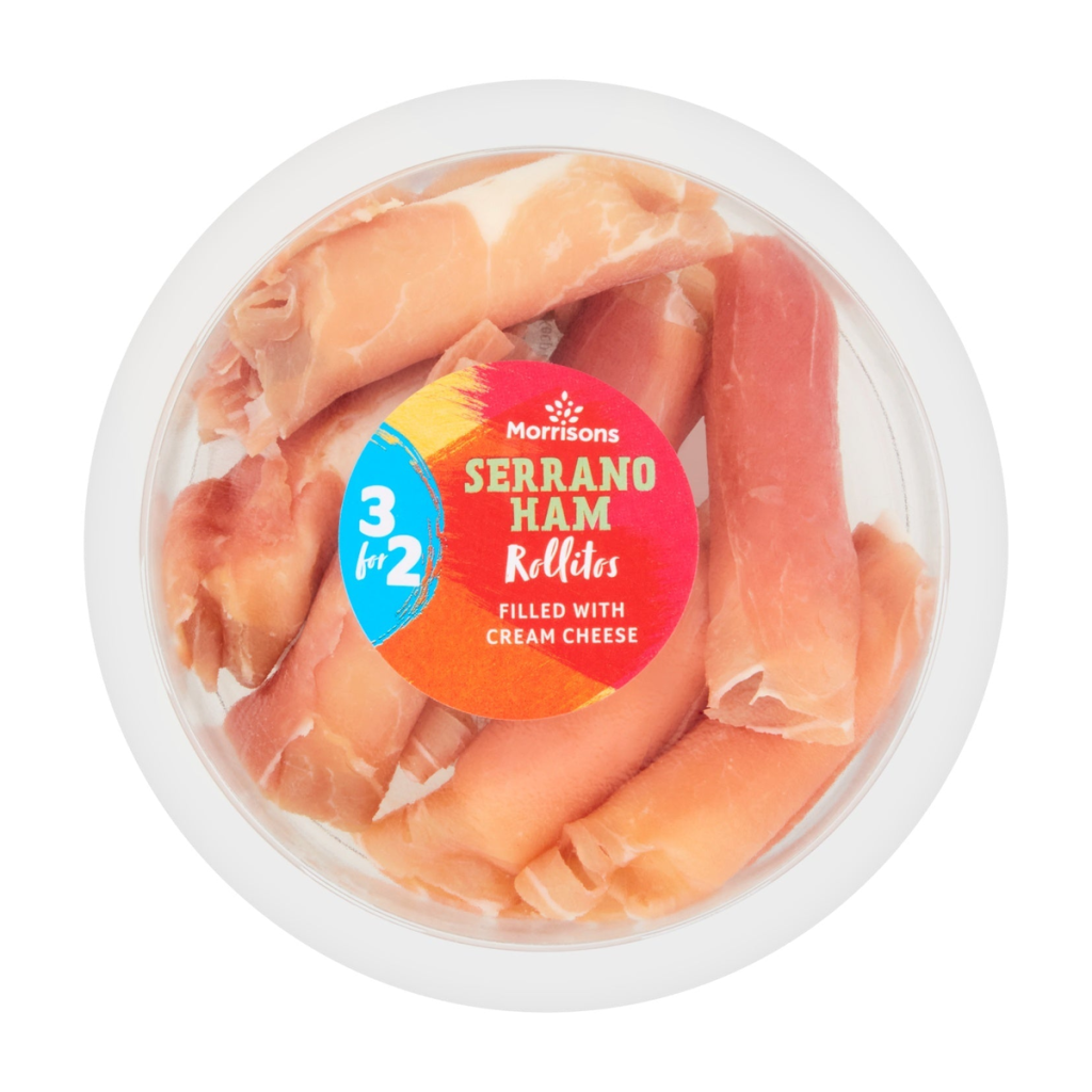 Tapas Serrano-Schinken-Rolle mit Frischkäse 100g