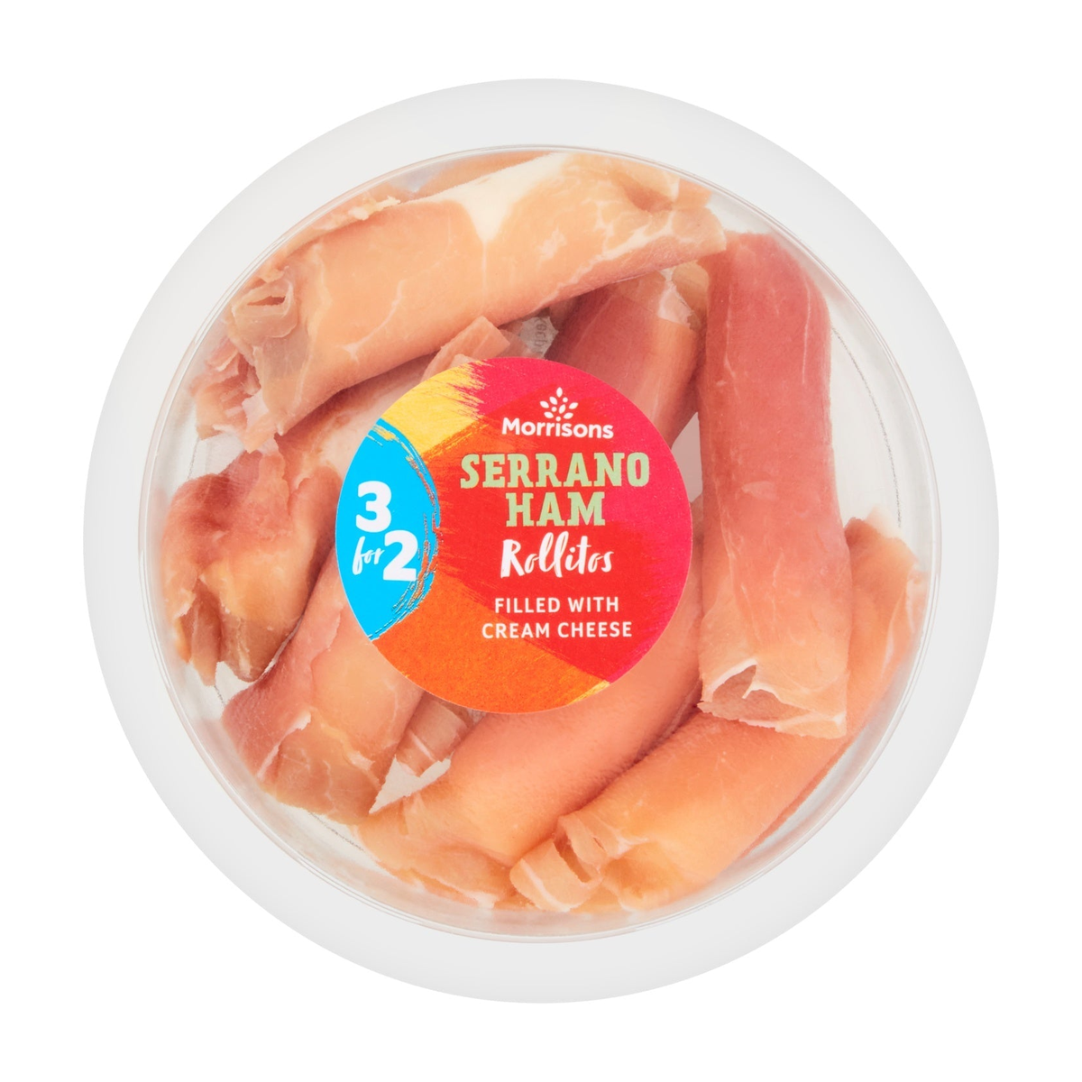 Tapas Serrano-Schinken-Rolle mit Frischkäse 100g