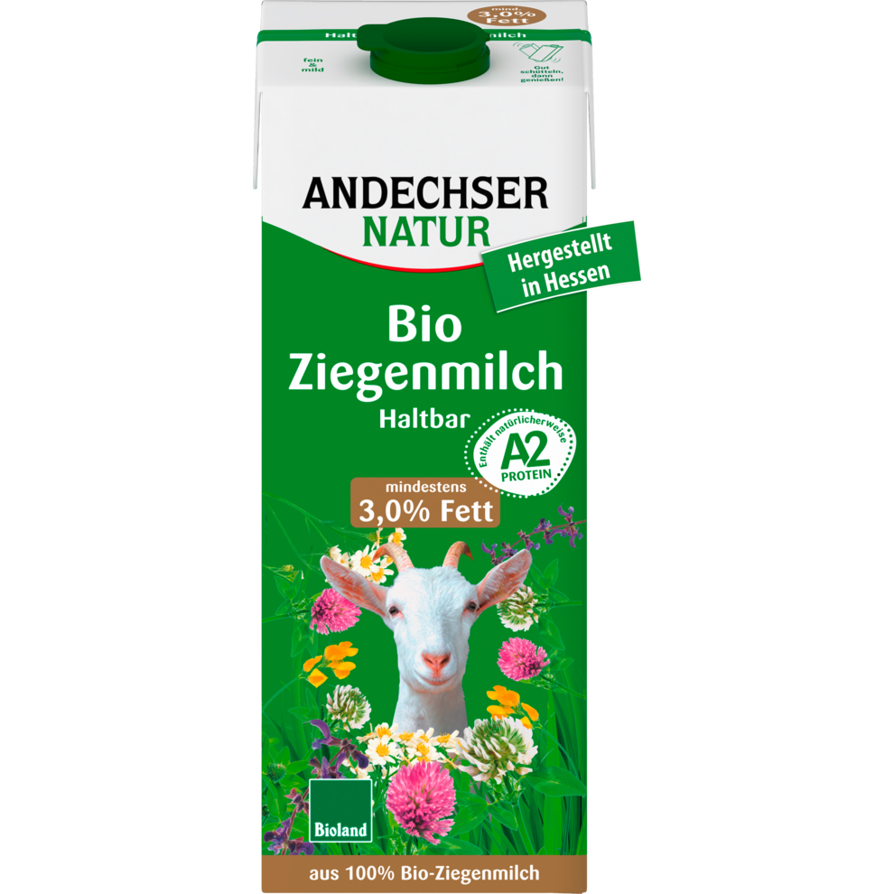 Bio Andechser Natur Ziegen H-Milch 3% 1l