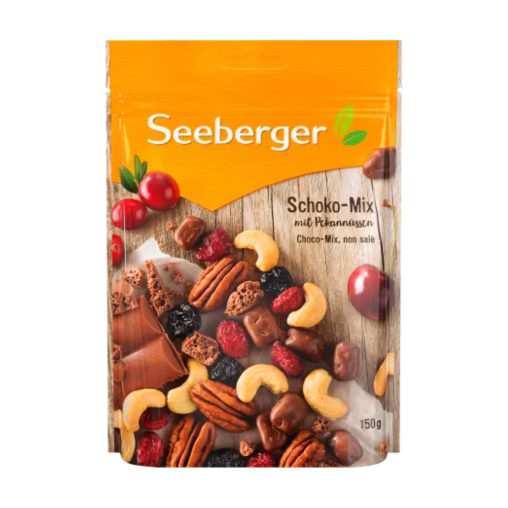 Seeberger Schoko-Mix mit Pekannüssen 150g