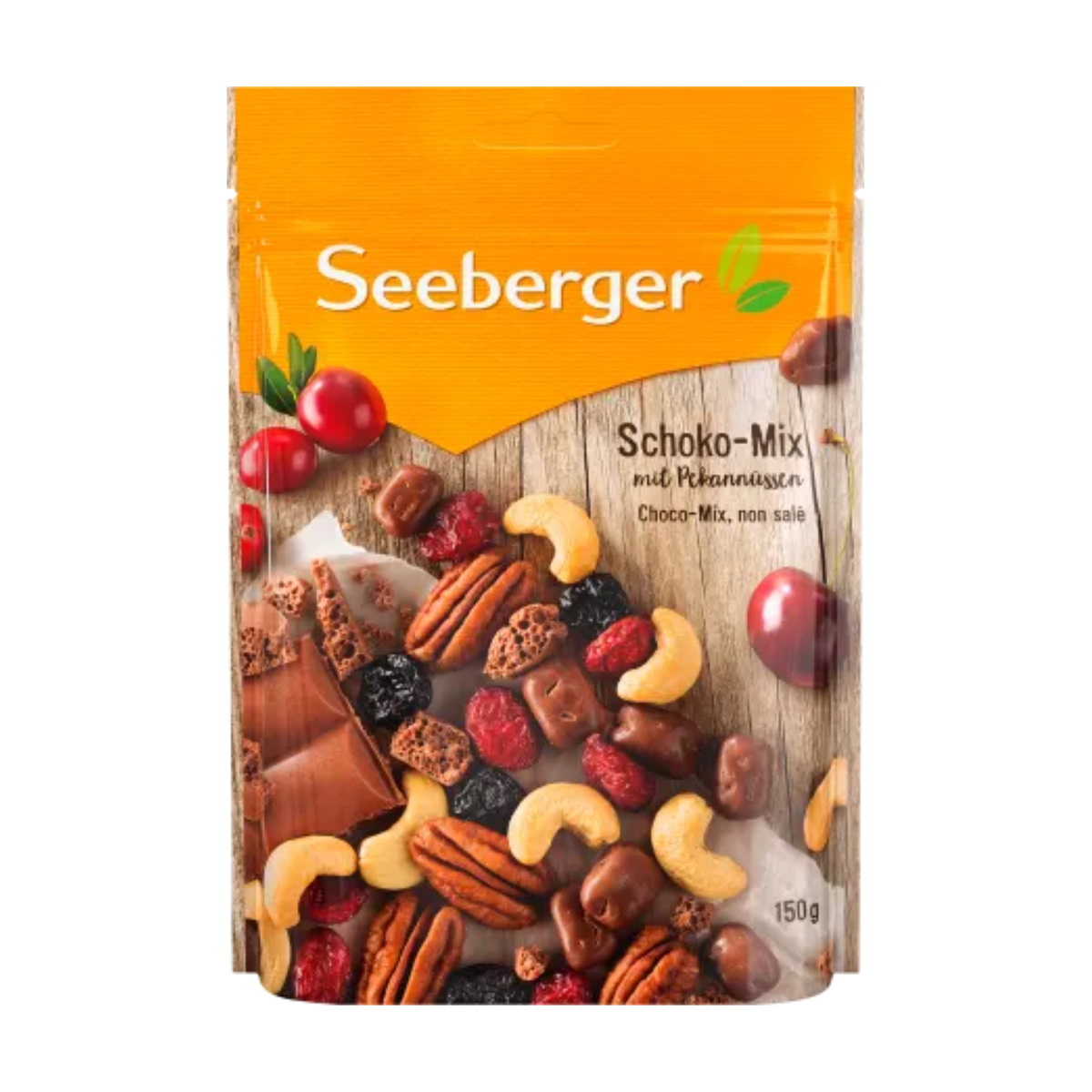 Seeberger Schoko-Mix mit Pekannüssen 150g