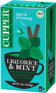 Bio Cupper Süßholztee mit Minze 20ST 30g