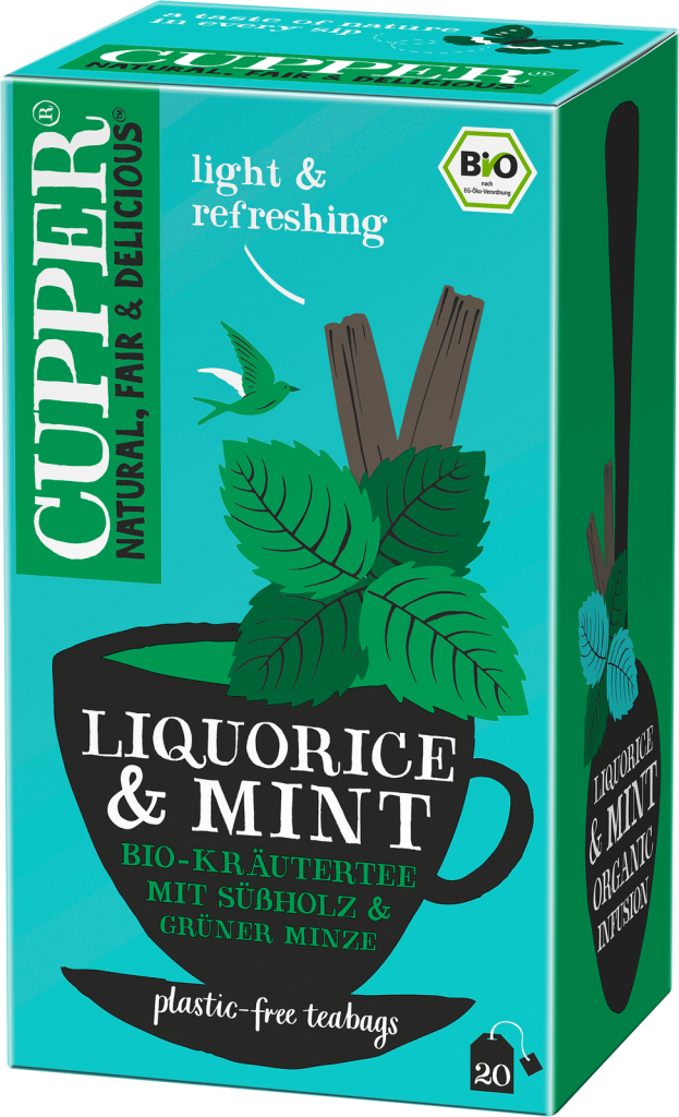 Bio Cupper Süßholztee mit Minze 20ST 30g