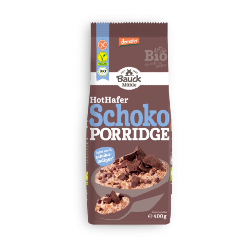 Demeter Bauck Mühle Hot Hafer Schoko glutenfrei 400g