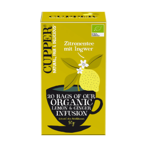 Bio Cupper Zitronentee mit Ingwer 20ST 50g