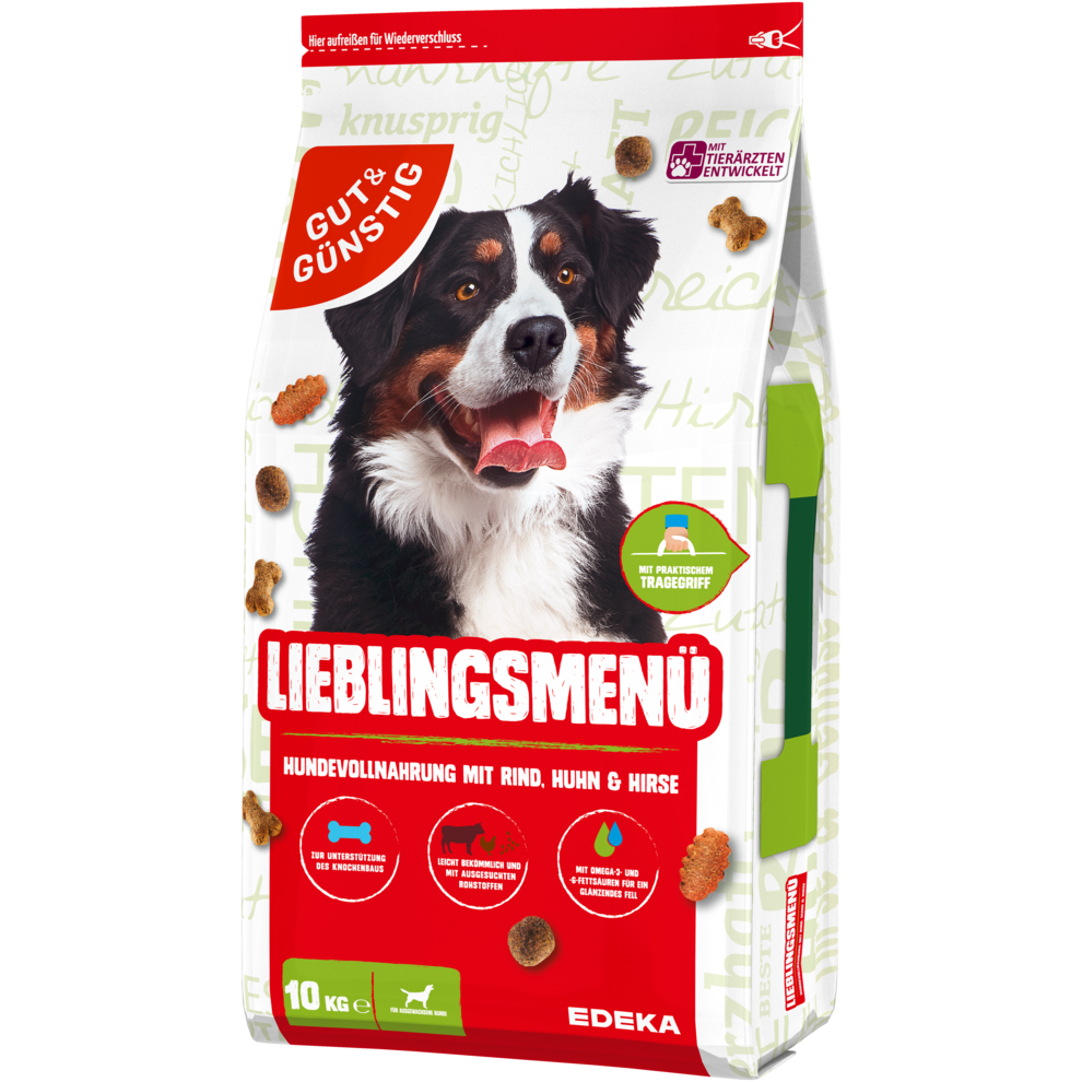GUT&GÜNSTIG Lieblingsmenü Rind,Huhn,Hirse 10kg