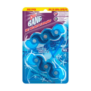 Cillit Bang Blue Wave 6 WC Blauspüler Blüten Frische 2x35g