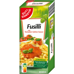 GUT&GÜNSTIG Fusilli mit Tomaten-Sahne-Sauce 375g