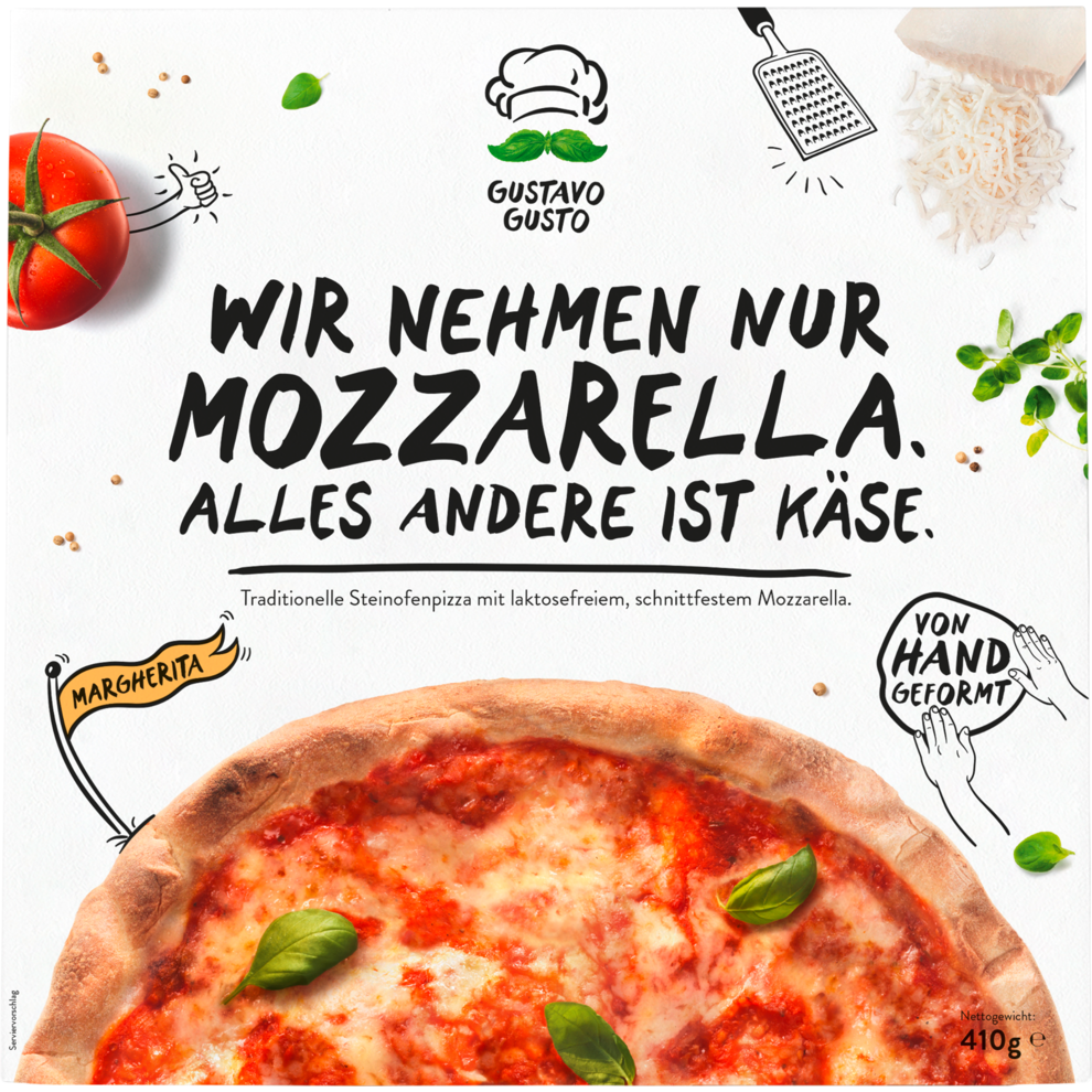 Gustavo Gusto Steinofenpizza Margherita 410g