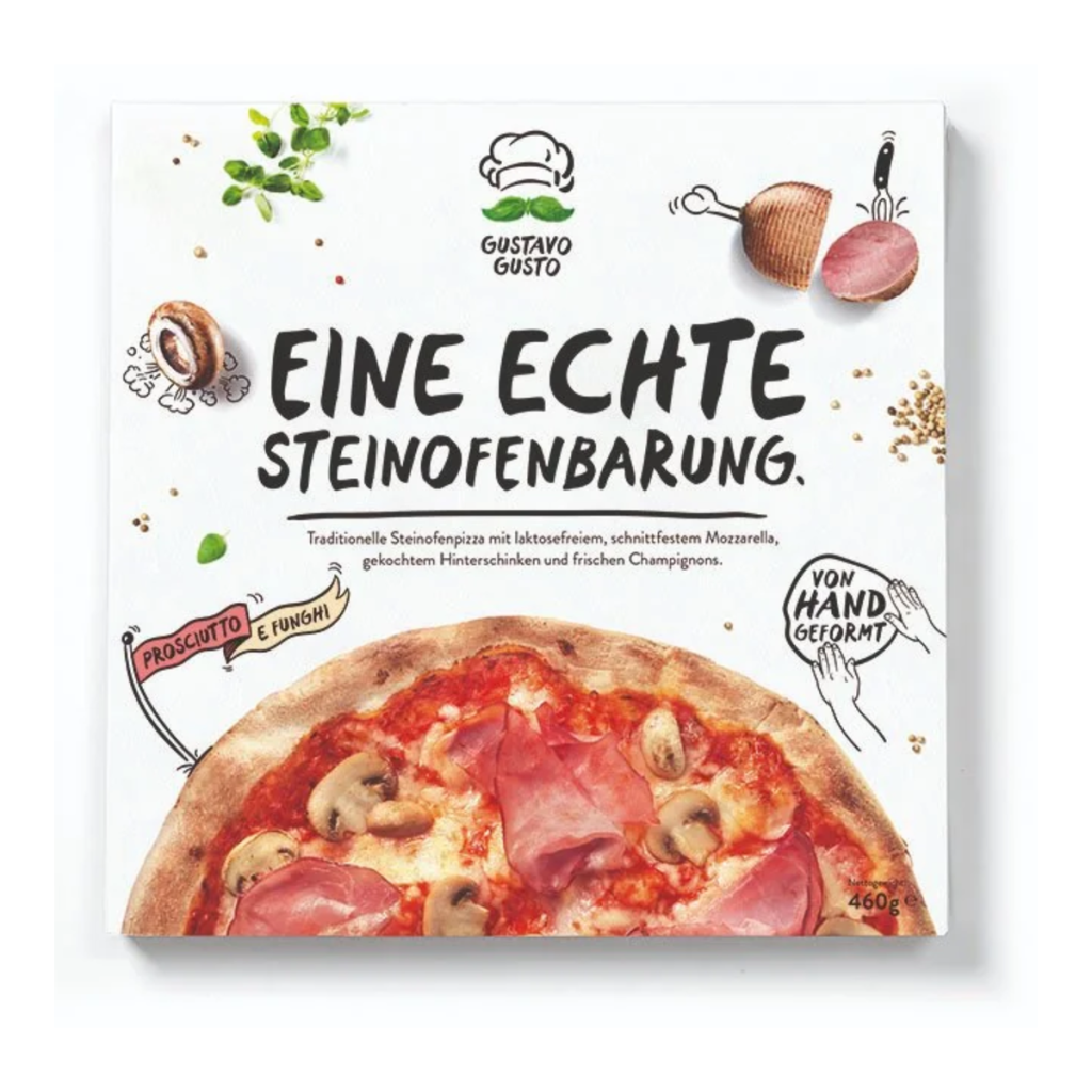 Gustavo Gusto Steinofenpizza Prosciutto Funghi 460g