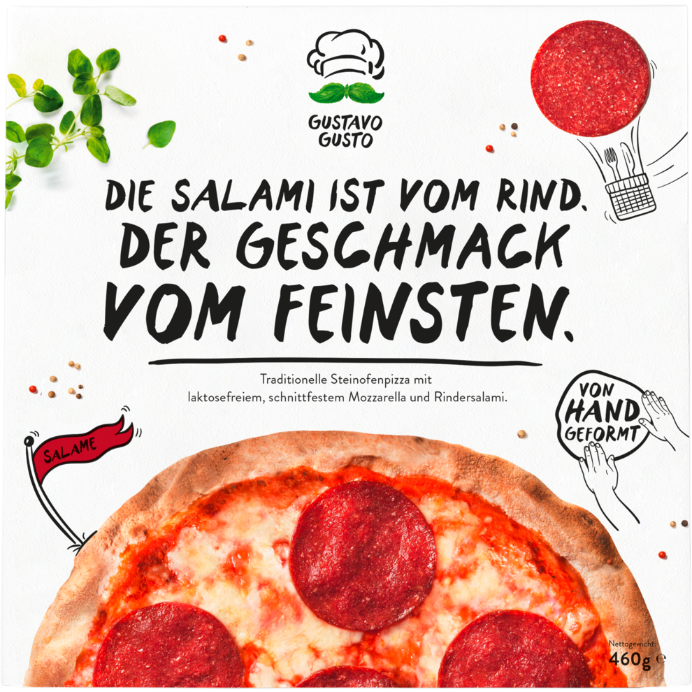Gustavo Gusto Steinofenpizza Salame 460g