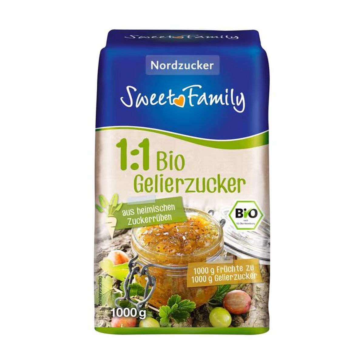 Bio Sweet Family Nordzucker Gelierzucker 1:1 1kg