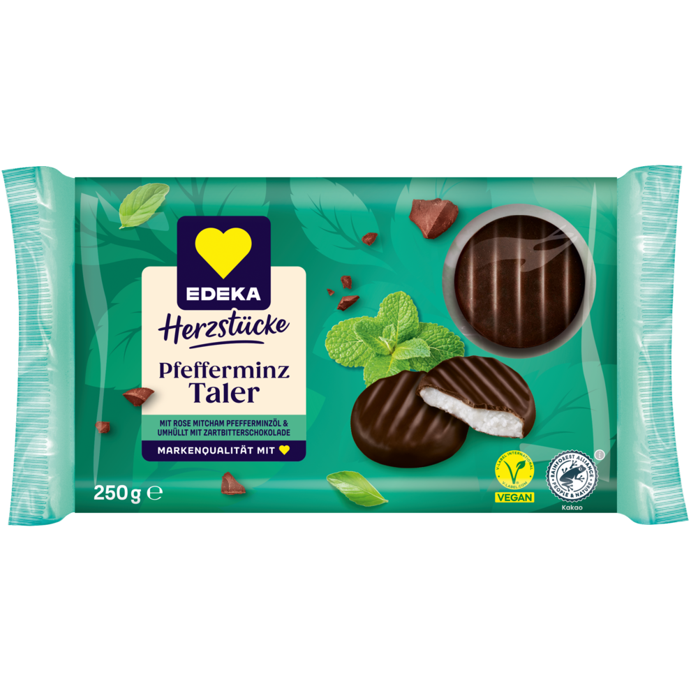 EDEKA Herzstücke Pfefferminztaler 250g