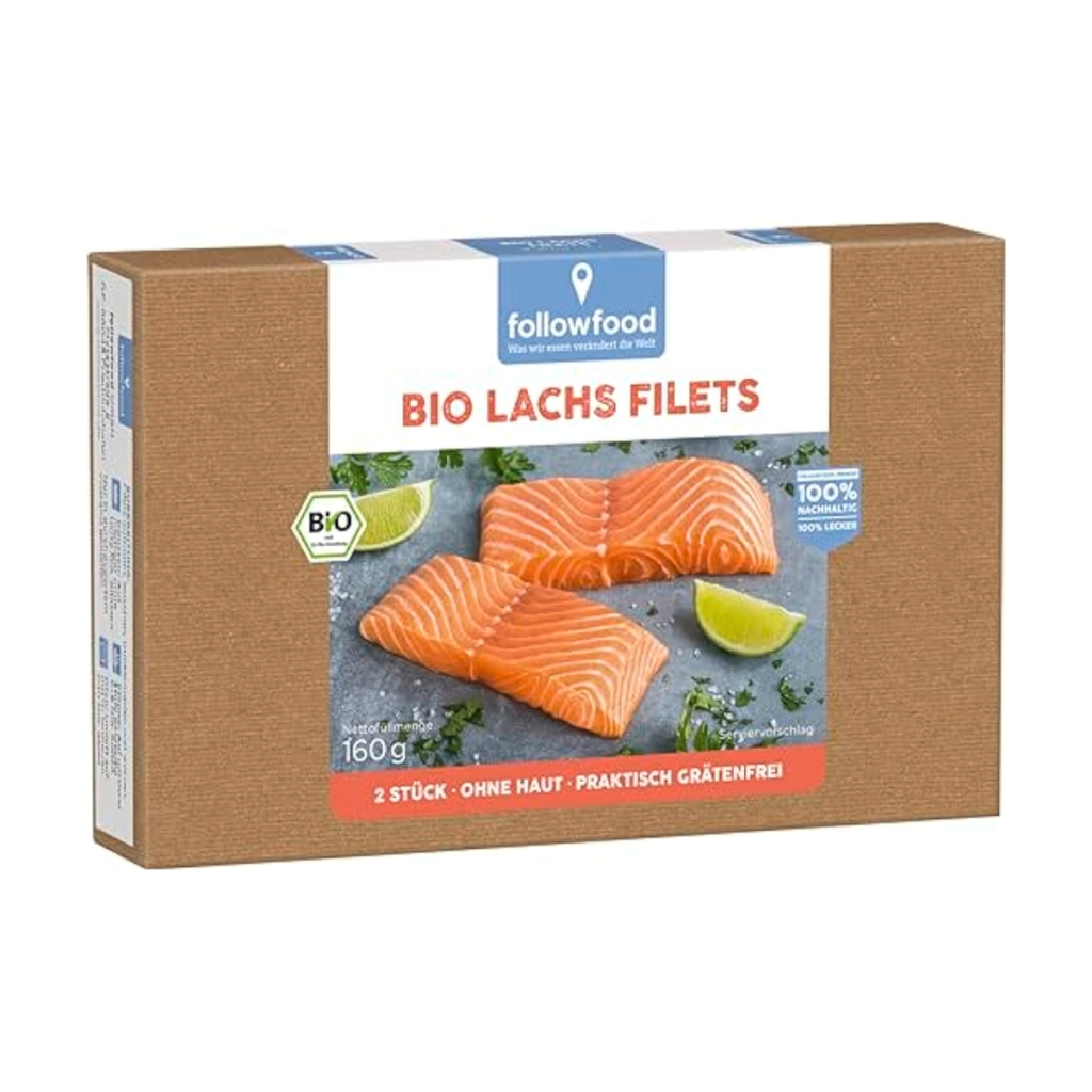 Bio Followfood Lachsfilets Salmo Salar netto 160g