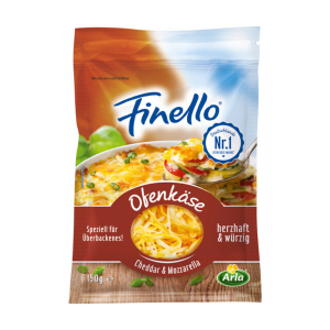 Arla Finello Ofenkäse gerieben 46% Vollfettstufe 150g