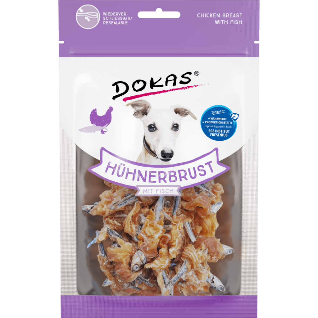 Dokas Куриная грудка, рыба 70g
