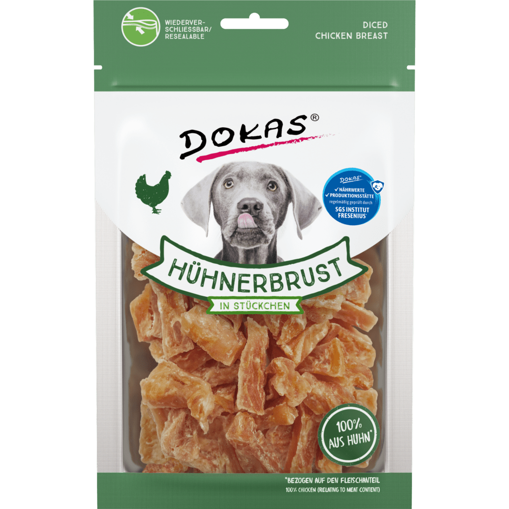 Dokas Hühnerbrust in Stücken 70g
