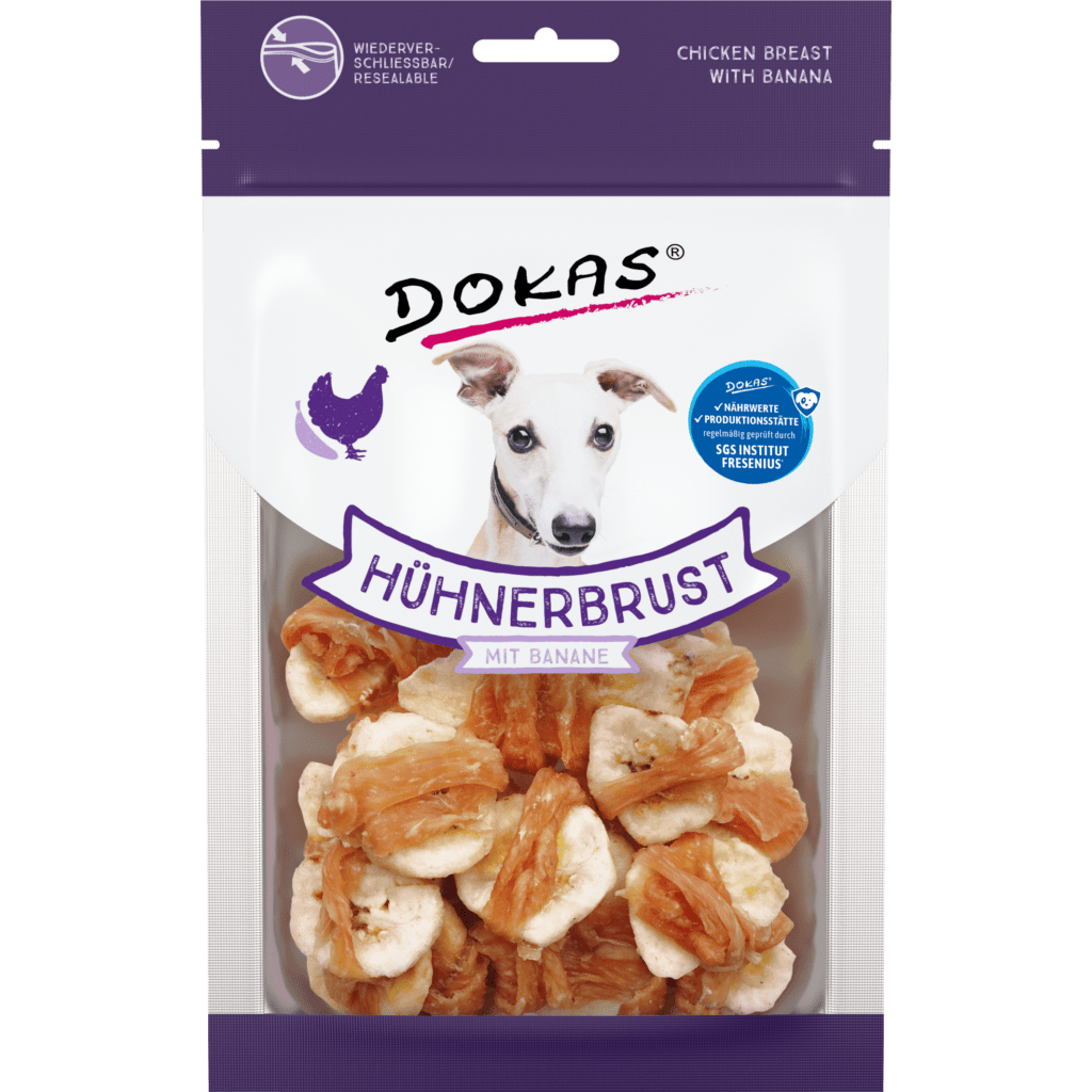 Dokas Куриная грудка, банан 70g