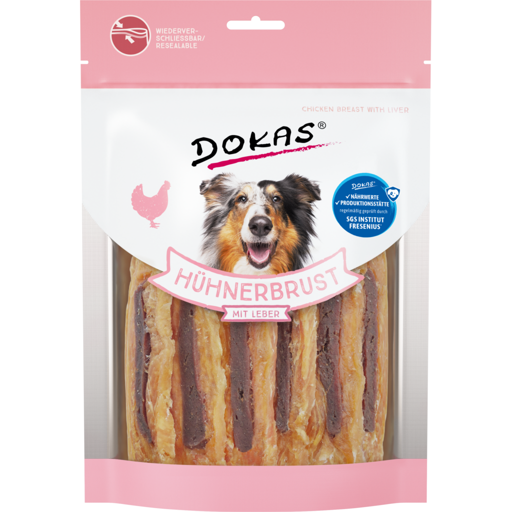 Dokas Hühnerbrust mit Leber 220g