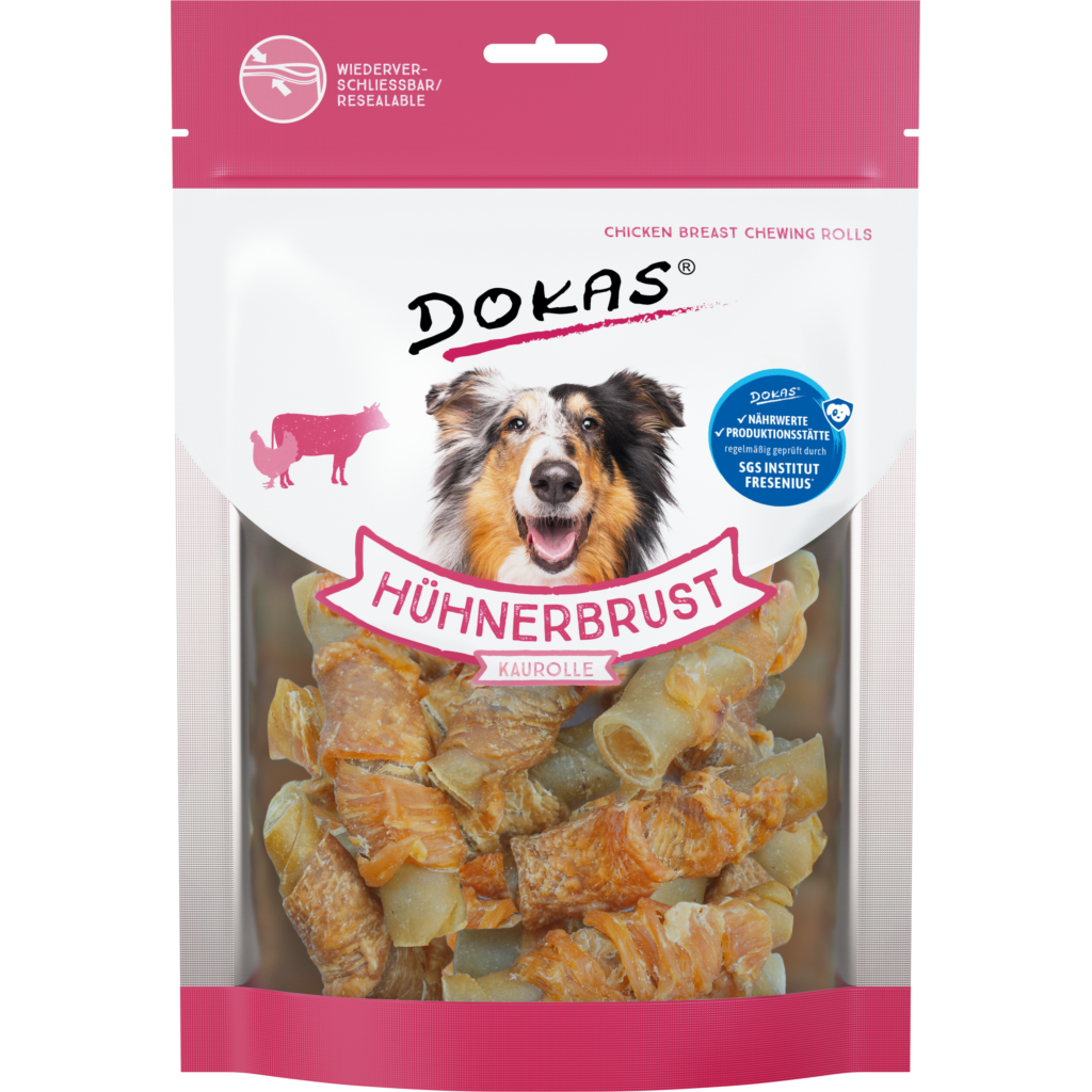 Dokas Hühnerbrust Kaurolle 250g
