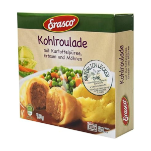 Erasco Menüs Kohlroulade mit Kartoffelpüree und Erbsen und Möhren 480g