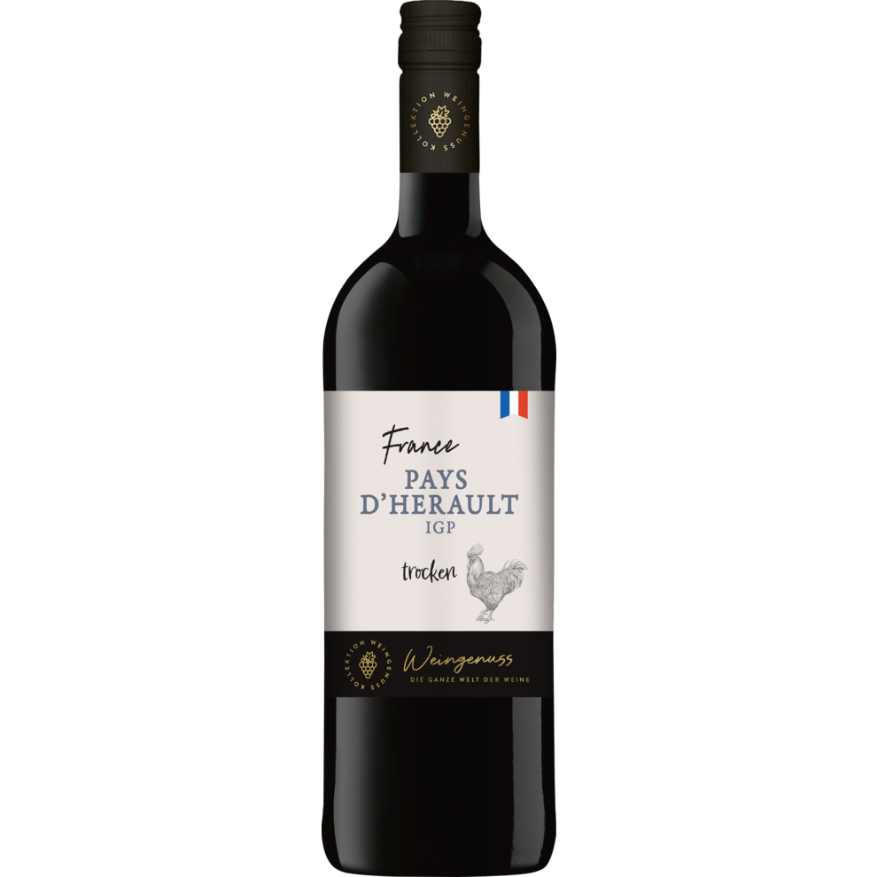 Wein-Genuss Pays d'Herault trocken IGP 1l
