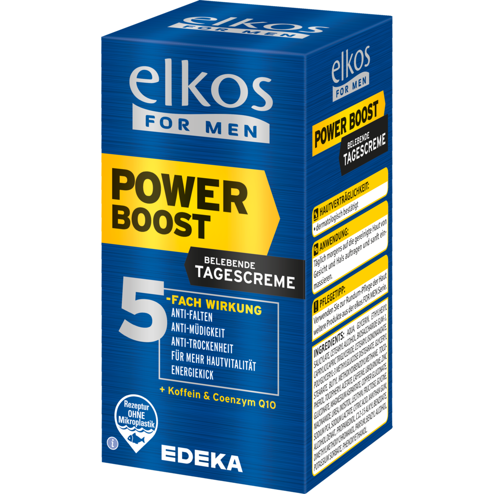EDEKA elkos Men Tagescreme Power Boost Q10 50ml