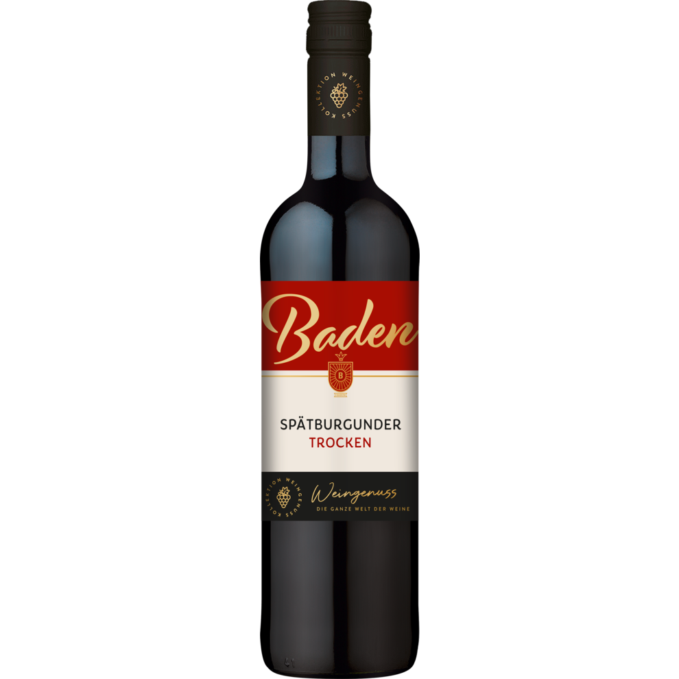 Wein-Genuss Spätburgunder Rotwein Baden QbA trocken 0,75l