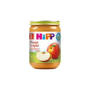 Bio Hipp фрукты персик, яблоко, 5.Monat 190g