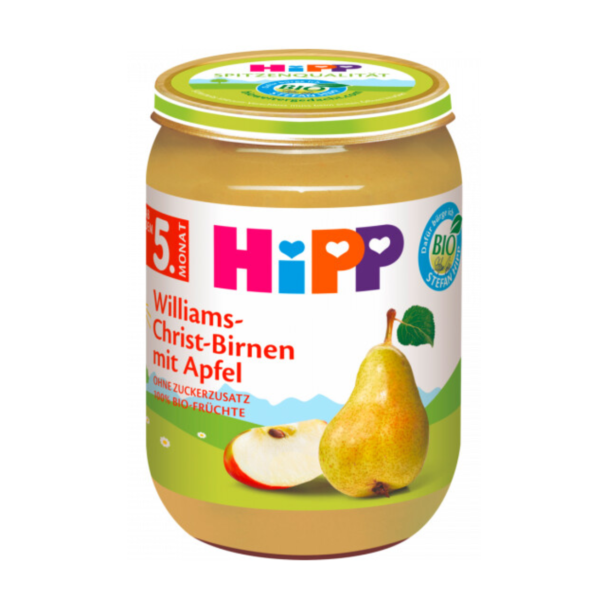 Bio Hipp Früchte Williams-Christ-Birnen mit Apfel ab 5.Monat 190g