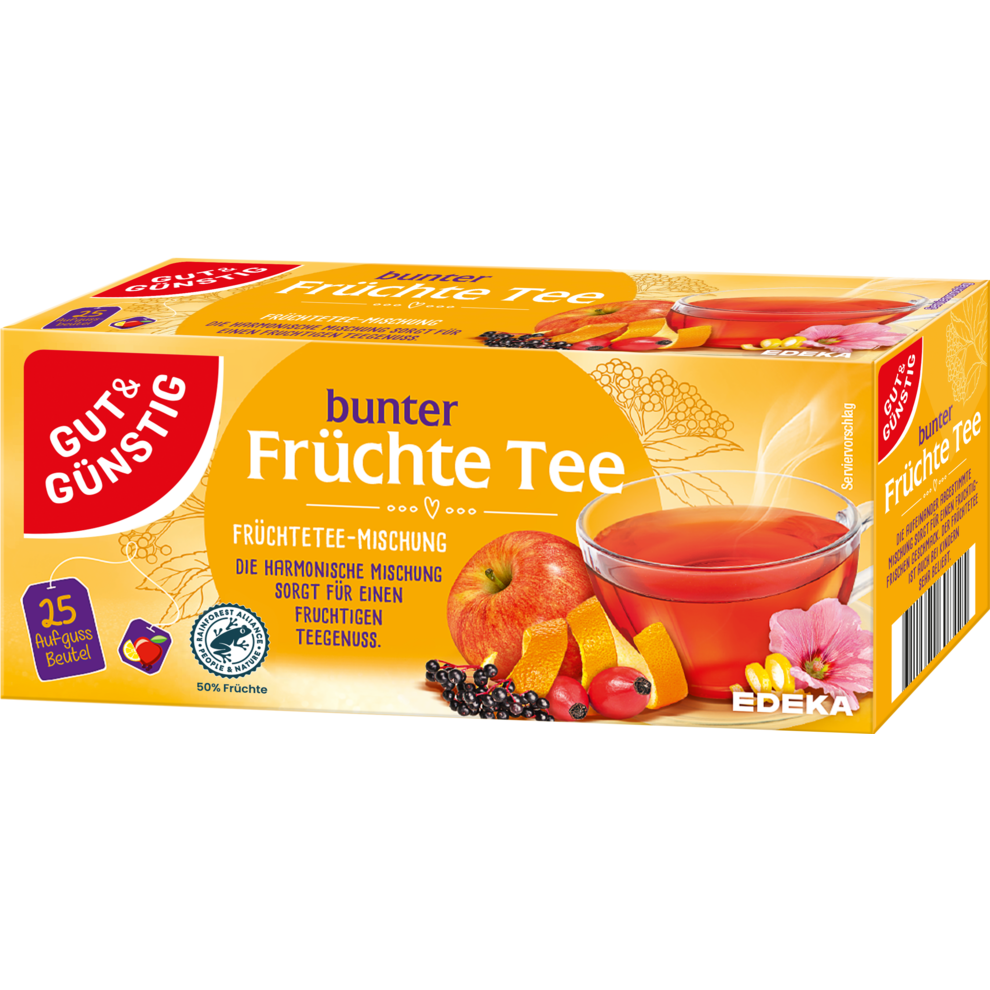 GUT&GÜNSTIG Früchtetee 25x3g