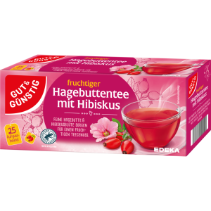 GUT&GÜNSTIG Hagebutte mit Hibiskus 25x3,5g