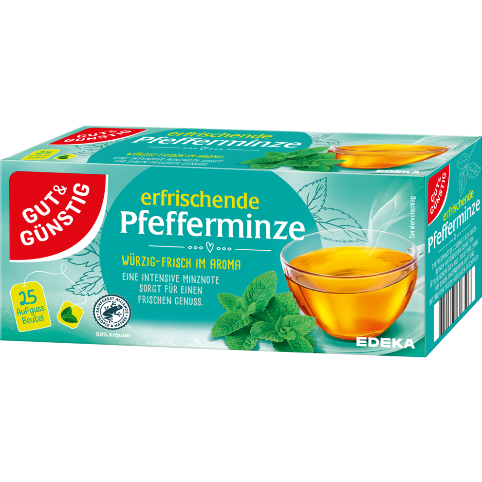GUT&GÜNSTIG Pfefferminztee 25x2,25g